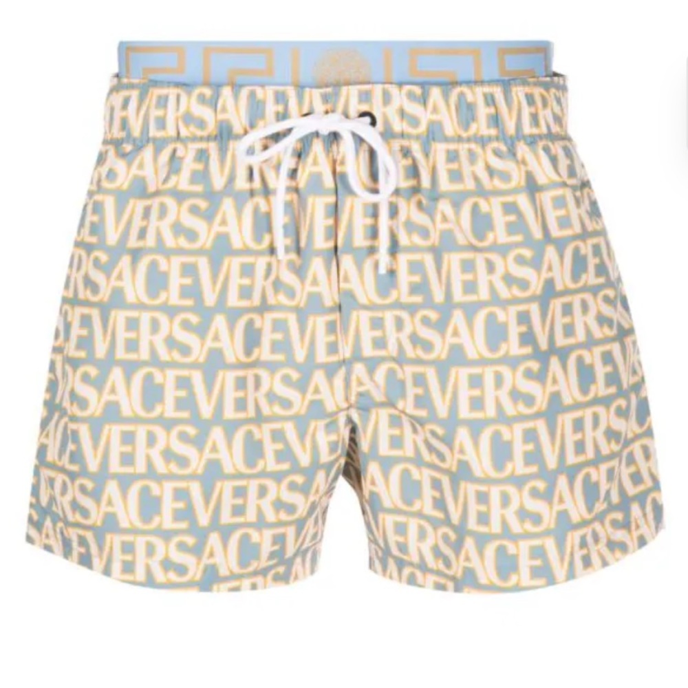 Versace
logo-print swim shorts